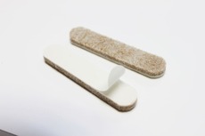 Adhesive Backed 1/2 x 1-3/8 in. Heavy Duty Felt Pads (100) - Beige ET-343-B